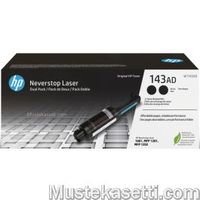 HP 143AD musta täyttöpullo 2x 2500 sivua Neverstop Laser