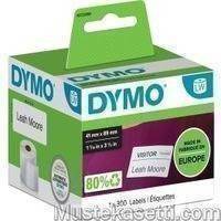 Dymo LabelWriter -nimitarra 89 x 41 mm, 300 tarraa, valkoinen