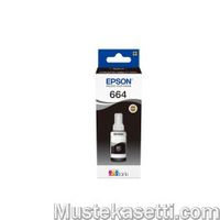 Epson T664 EcoTank -mustepullo, musta