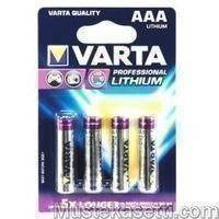 Varta Lithium Ultra -litiumparisto, 4 kpl AAA (LR03) paristoa
