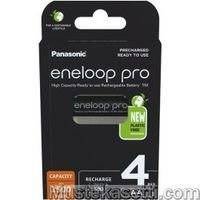 Panasonic Eneloop Pro AA 2500 mAh -akkuparisto, 4 kpl paketti