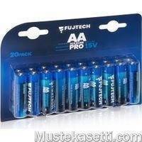 Fuj:tech Alkaline Pro AA 1,5 V -alkaliparisto, 20 kpl