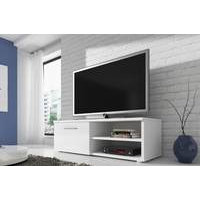 RENO TV-taso tv-kaluste 120 cm Valkoinen matta, e-Com