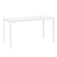 [en.casa]® Tyylikäs design ruokapöytä - 4 henkilölle - 140 x 60 cm - valkoinen