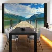 Fototapetti - Mountain lake silta, DecorDecor