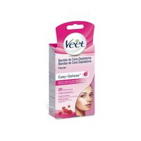 Veet Easy Gelwax Normal Hud Hårborttagning Vaxremsor för Ansikte 20-pack