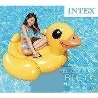 INTEX Yellow Duck Ride-On Luftmadrass