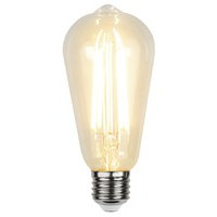 Led-Lampa E27 ST64 Skymningssensor Filament Led 4,2 W. Vintagestil, STAR