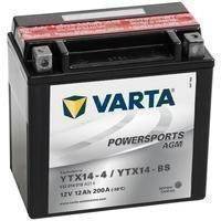 Varta Moottoripyörän Akku Powersports AGM YTX14-4/YTX14-BS, VARTA