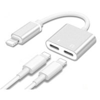 2-In-1 Adapter Charging and Music Headphone Splitter for iPhone 7 Plus/8