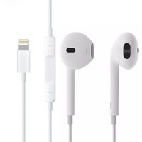 Apple EarPods med Lightning-kontakt, fjärrkontroll och mikrofon