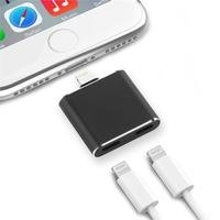 2 in 1 Lightning Adapter for iPhone 7/7 Plus, Audio + Charge Sync Data - Black