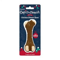 Cupid & Comet Luxury Chicken Dinner Bone Dog Toy, Rosewood