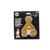 TastyBone Peanut Butter Flavoured Trio Dog Chew Toy