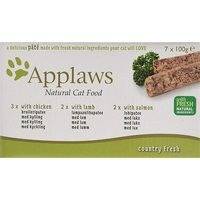 Applaws Pate With Chicken Lamb And Salmon Wet Cat Food (7 Trays)