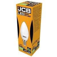 JCB LED Candle 520lm Opal 6w Light Bulb E14 6500k