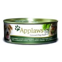 Applaws Chicken Beef Liver And Veg Wet Dog Food (12 Tins)