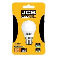 JCB LED Golf 470lm Opal 6w Light Bulb B22 2700k