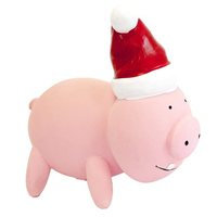 PetBrands Latex Christmas Oinking Pig Toy For Dogs