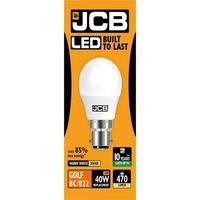 JCB LED Golf 470lm Opal 6w Light Bulb B22 2700k