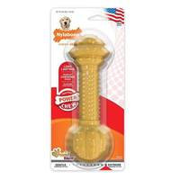 Nylabone Peanut Butter Flavoured Faux Barbell Bone Dog Chew Toy