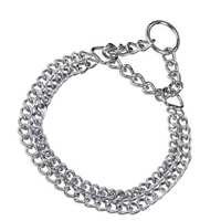 HS Sprenger Steel Chrome Plated Double Dog Collar