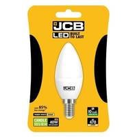 JCB LED Candle 470lm Opal 6w Light Bulb E14 2700k