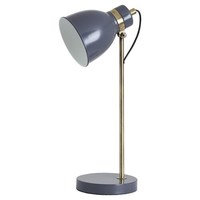 Metal & Brass Desk Lamp (UK Plug), Hill Interiors