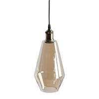 Hill Interiors Smoked Glass Teardrop Pendant Light