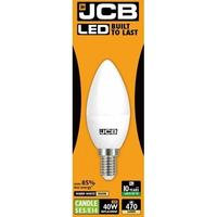 JCB LED Candle 470lm Opal 6w Light Bulb E14 2700k