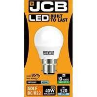 JCB LED Golf 520lm Opal 6w Light Bulb B22 6500k