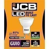 JCB LED GU10 3w Light Bulb Cap 235lm 3000k Warm White