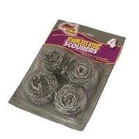 Ramon Stainless Steel Scourers (Pack Of 4)