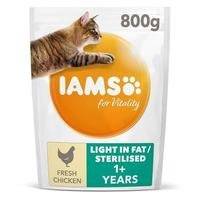 Iams Adult Vitality Light Sterilised Complete Dry Cat Food