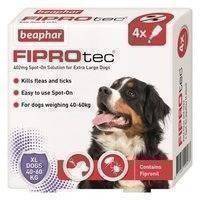 Beaphar Fiprotec Spot On Extra Large Dog 4 Pipette Liquid Flea Treatment