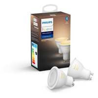PHILIPS HUE -paketti 2 valkoista Ambiance-lamppua - 5,5 W - GU10 - Bluetooth, Philips HUE