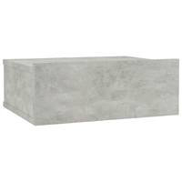 vidaXL Kelluva yöpöytä betoninharmaa 40x30x15 cm lastulevy