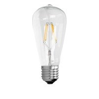 ECD Germany 2 x LED-lamppu hehkulanka E27 klassinen Edison 4W 408 lumenia 120 ° valonjako AC 220-240 noin piilossa ja korvata..