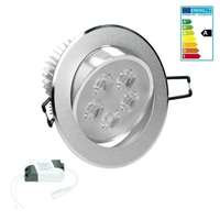 6 X LED upotettu Valaisimet Recessed Spotlights Wall lamppu Pimennettävä 5W lämmin valkoinen, ECD-Germany