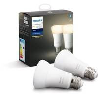 PHILIPS HUE -paketti 2 valkoista lamppua - 9,5 W - E27 - Bluetooth, Philips HUE