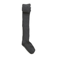 Cotton Rib Tights Socks & Tights Tights Harmaa Mp Denmark, mp Denmark