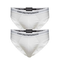 Mens Knit 2pack Brie Y-sepalus Briefs Alushousut Valkoinen Emporio Armani