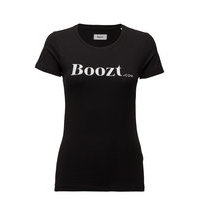 Womens Stretch O-Neck Tees/S T-shirts & Tops Short-sleeved Musta Boozt Merchandise