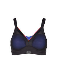 Active Shaped Support Lingerie Bras & Tops Sports Bras - ALL Musta Shock Absorber