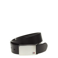 Th Plaque Belt 3.5 Adj Accessories Belts Classic Belts Musta Tommy Hilfiger
