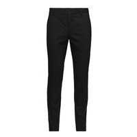 Stretch Wool Slim Suit Pant Puvun Housut Suorat Housut Musta Calvin Klein