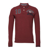 Classic Superstate L/S Polo Polos Long-sleeved Punainen Superdry