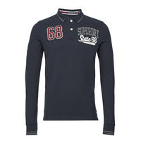 Classic Superstate L/S Polo Polos Long-sleeved Sininen Superdry