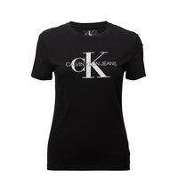 Core Monogram Logo Regular Fit Tee T-shirts & Tops Short-sleeved Musta Calvin Klein Jeans