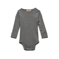 Plain Body Ls Bodies Long-sleeved Harmaa MarMar Cph